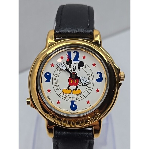 Vintage Disney Lorus Mickey Mouse Musical Happy Birthday Watch New Battery Gifts - Picture 4 of 12